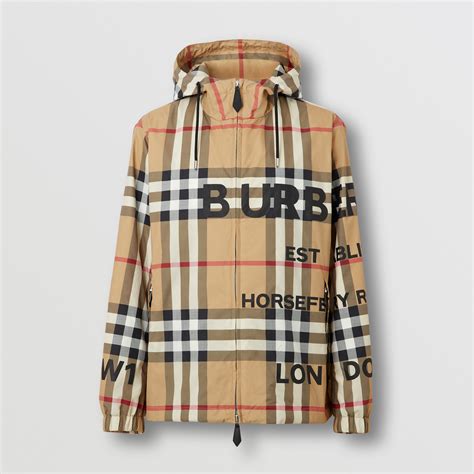 burberry horseferry print check nylon hooded jacket|Burberry Limited.